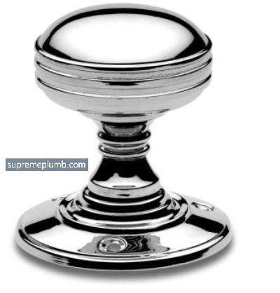 Ascot Mortice Knob Chrome Plated